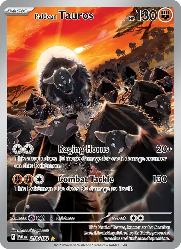 Paldean Tauros - 218/279 - Paldea Evolved
