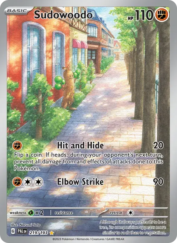 Sudowoodo - 219/279 - Paldea Evolved