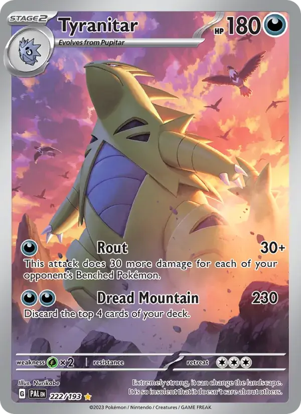 Tyranitar - 222/279 - Paldea Evolved