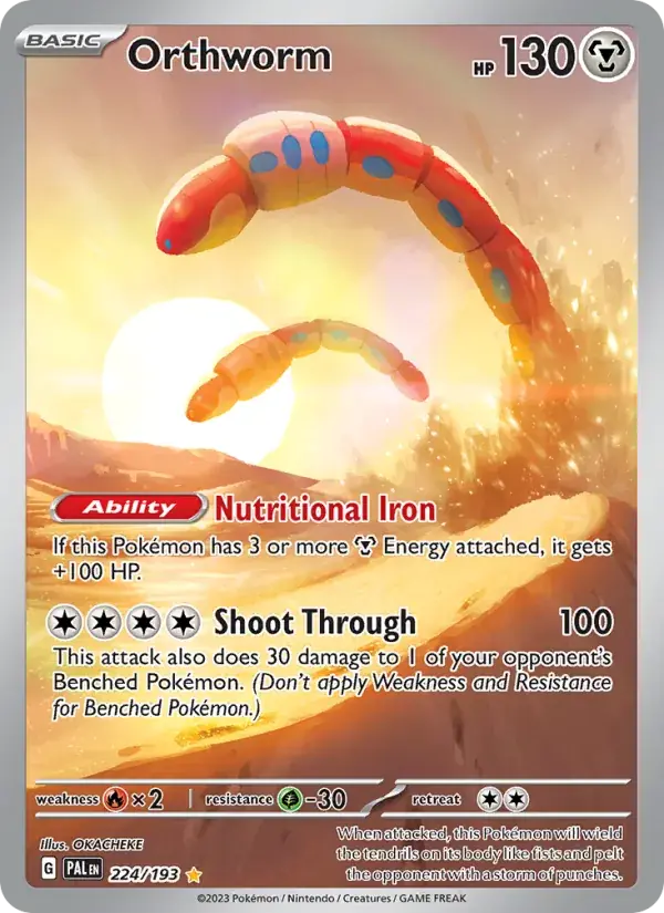 Orthworm - 224/279 - Paldea Evolved