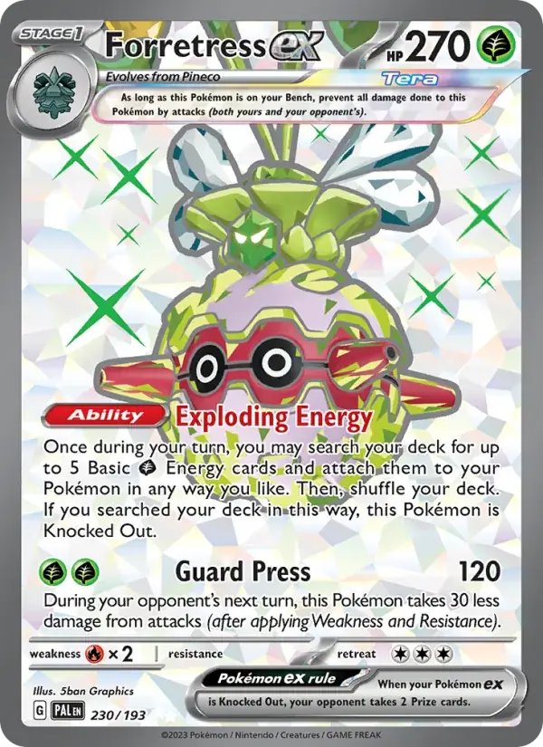 Forretress ex - 230/279 - Paldea Evolved