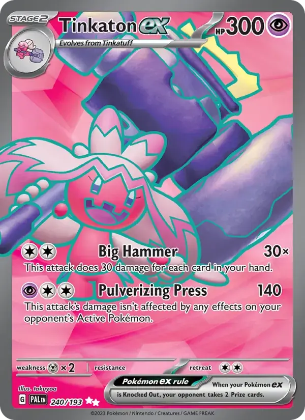 Tinkaton ex - 240/279 - Paldea Evolved