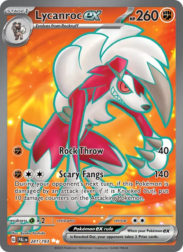 Lycanroc ex - 241/279 - Paldea Evolved