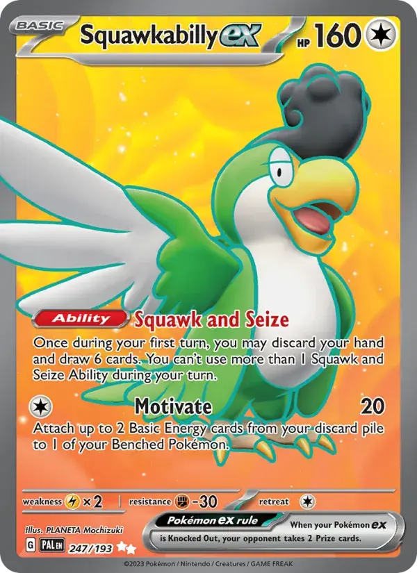 Squawkabilly ex - 247/279 - Paldea Evolved