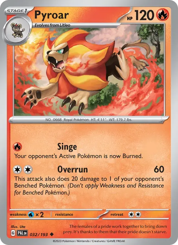 Pyroar - 032/279 - Paldea Evolved