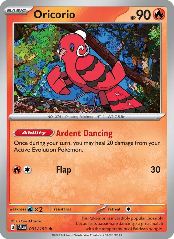 Oricorio - 033/279 - Paldea Evolved