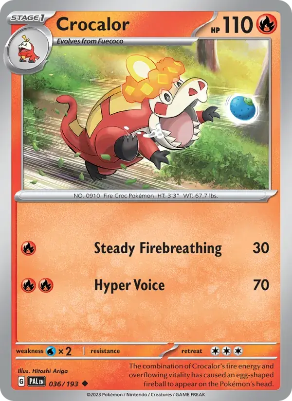 Crocalor - 036/279 - Paldea Evolved
