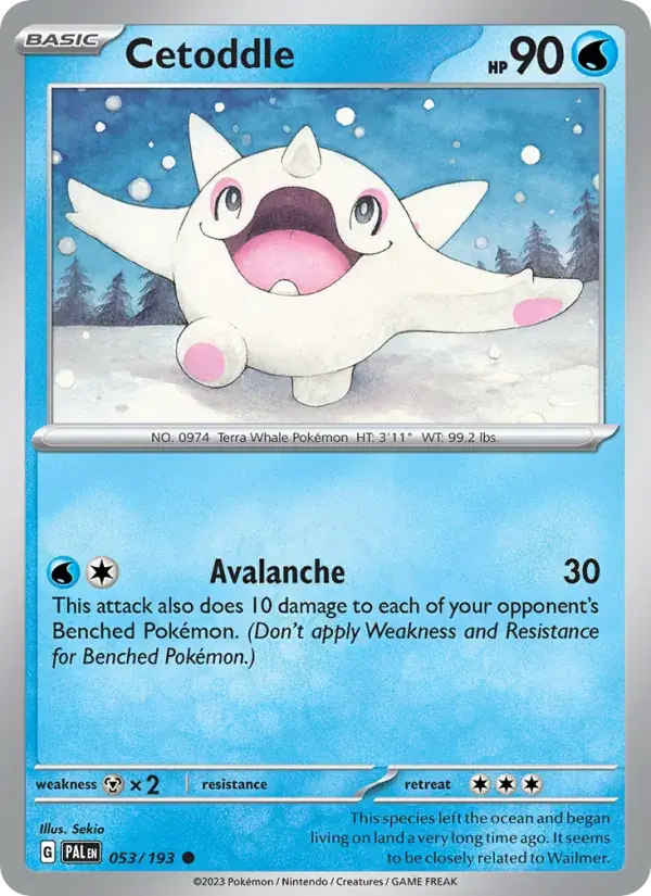 Cetoddle - 053/279 - Paldea Evolved