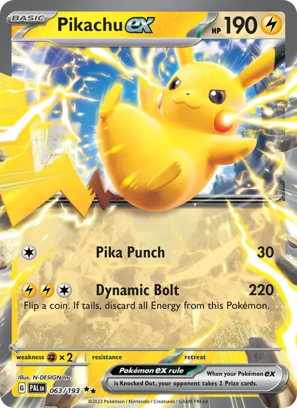 Pikachu ex - 063/279 - Paldea Evolved