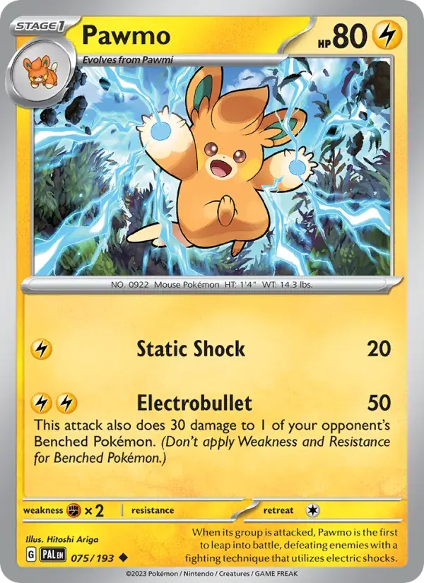 Pawmo - 075/279 - Paldea Evolved