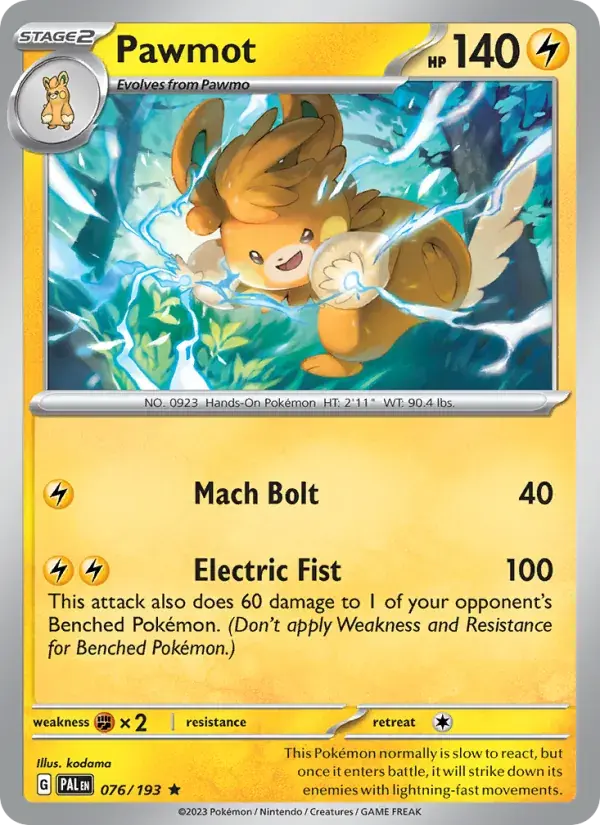 Pawmot - 076/279 - Paldea Evolved