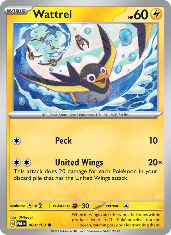 Wattrel - 080/279 - Paldea Evolved