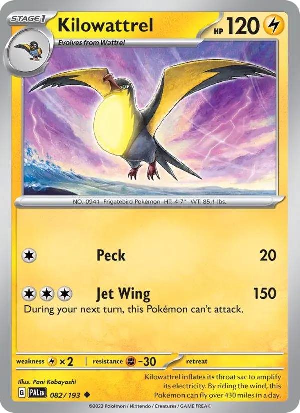 Kilowattrel - 082/279 - Paldea Evolved