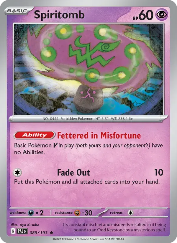 Spiritomb - 089/279 - Paldea Evolved
