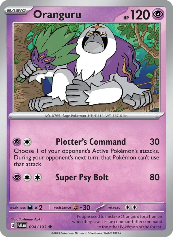 Oranguru - 094/279 - Paldea Evolved