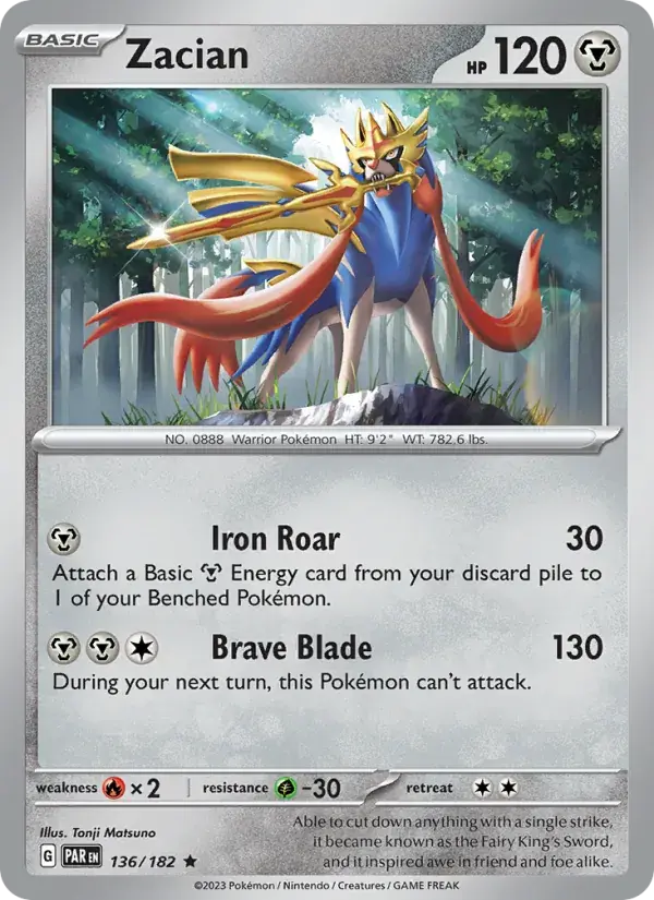 Zacian - 136/266 - Paradox Rift