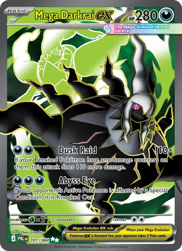 Mega Darkrai ex - 101/120 - Pitch Black