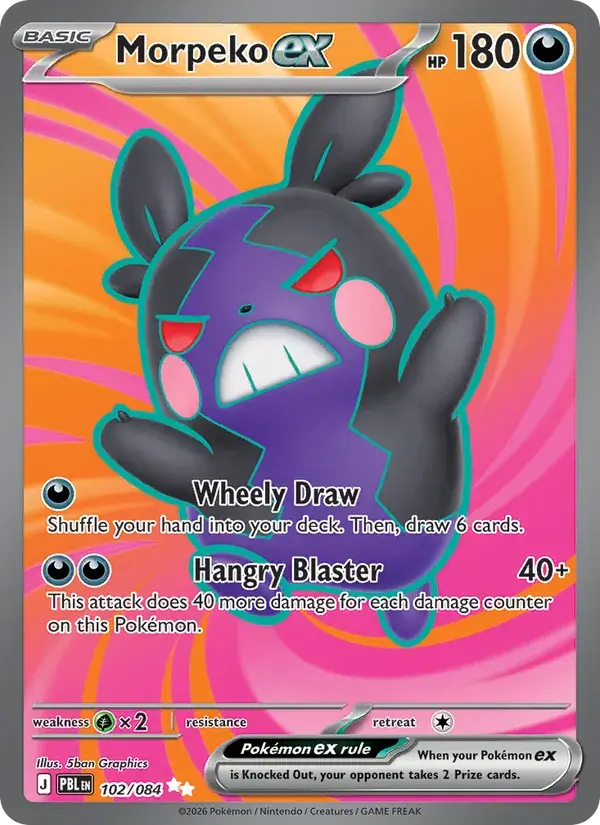 Morpeko ex - 102/120 - Pitch Black