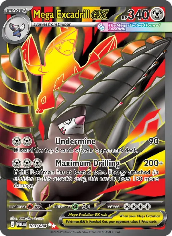 Mega Excadrill ex - 103/120 - Pitch Black