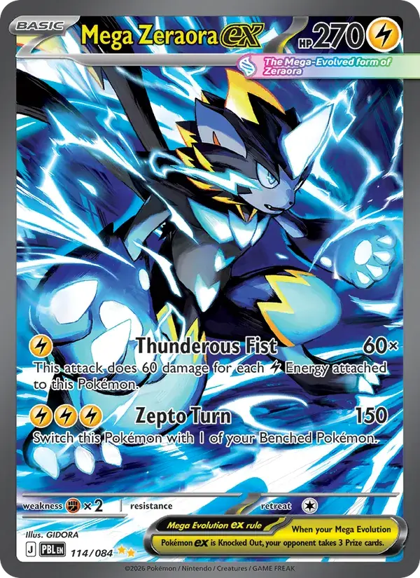 Mega Zeraora ex - 114/120 - Pitch Black