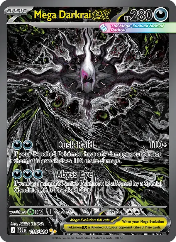 Mega Darkrai ex - 116/120 - Pitch Black