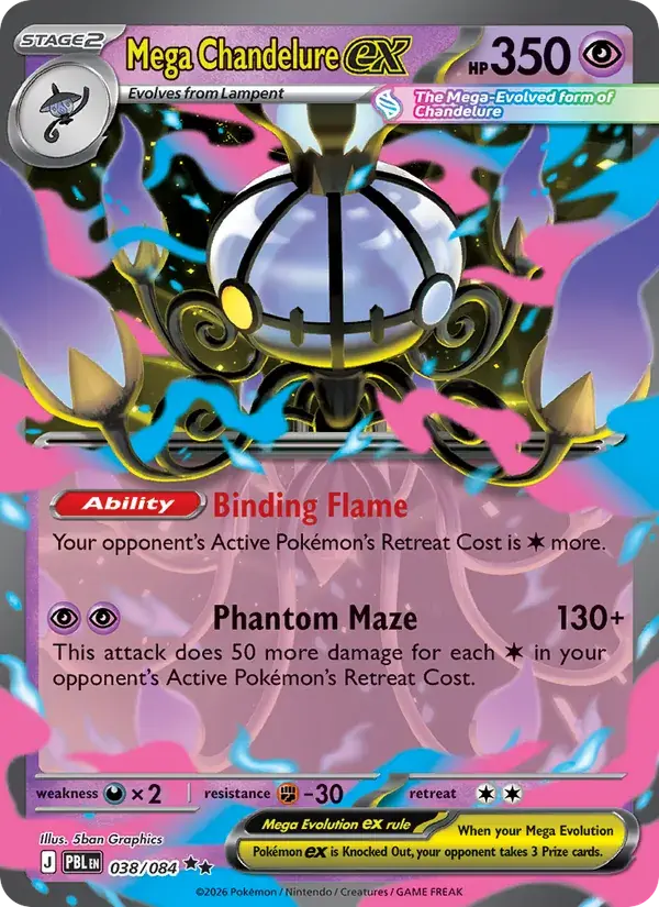 Mega Chandelure ex - 038/120 - Pitch Black