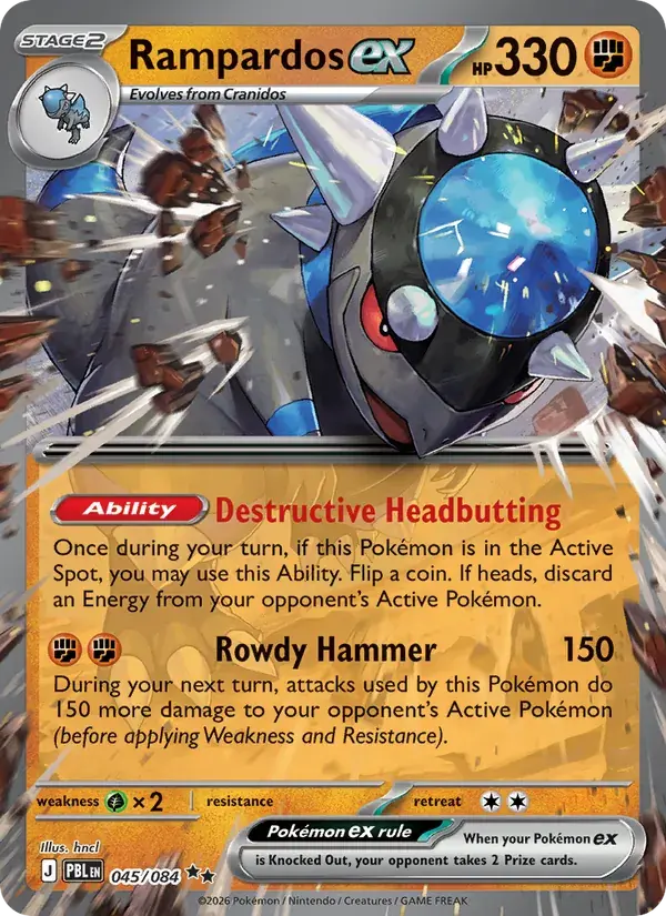 Rampardos ex - 045/120 - Pitch Black