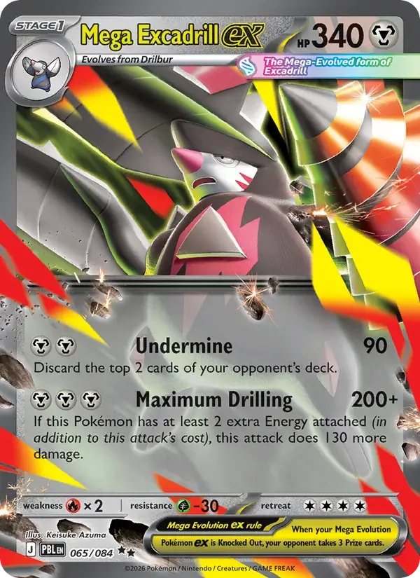 Mega Excadrill ex - 065/120 - Pitch Black