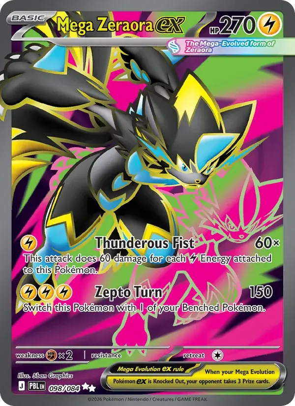 Mega Zeraora ex - 098/120 - Pitch Black