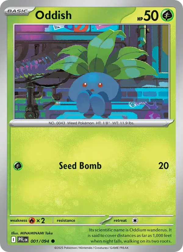 Oddish - 001/130 - Phantasmal Flames