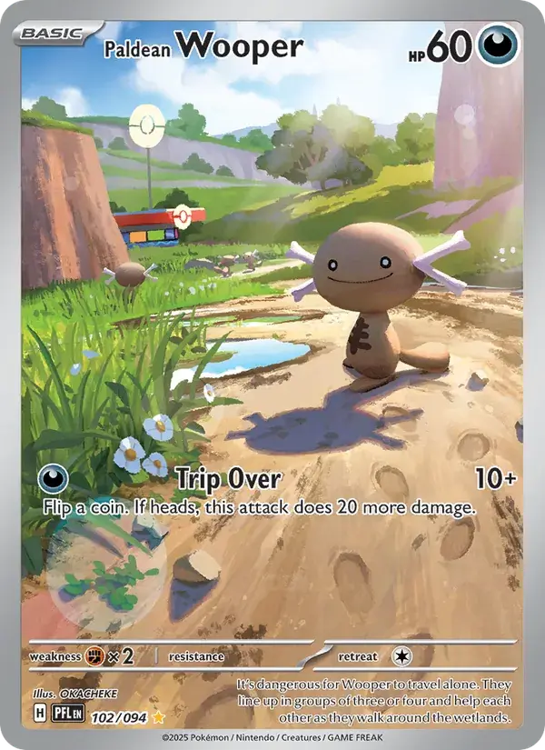 Paldean Wooper - 102/130 - Phantasmal Flames