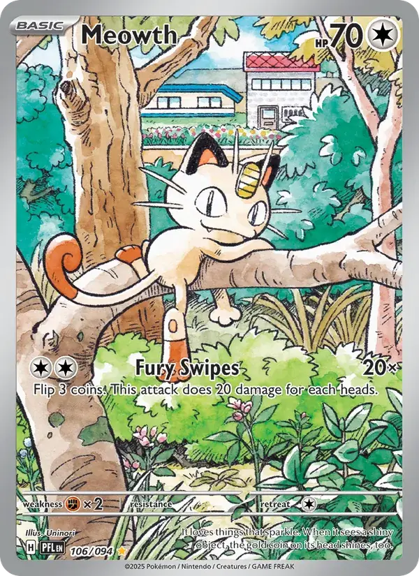 Meowth - 106/130 - Phantasmal Flames