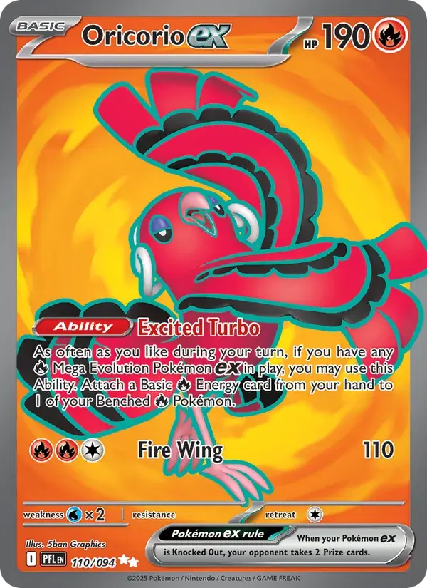 Oricorio ex - 110/130 - Phantasmal Flames