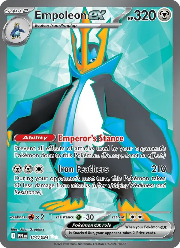 Empoleon ex - 114/130 - Phantasmal Flames