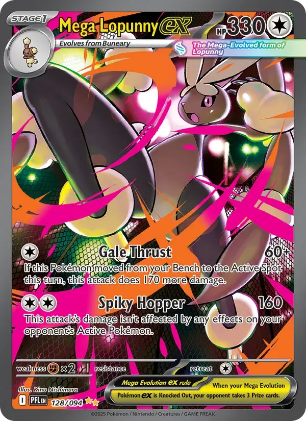Mega Lopunny ex - 128/130 - Phantasmal Flames
