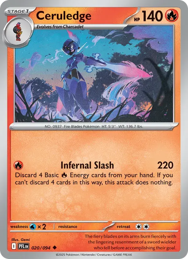 Ceruledge - 020/130 - Phantasmal Flames