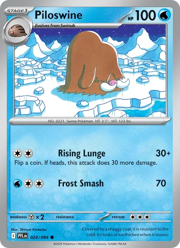 Piloswine - 024/130 - Phantasmal Flames