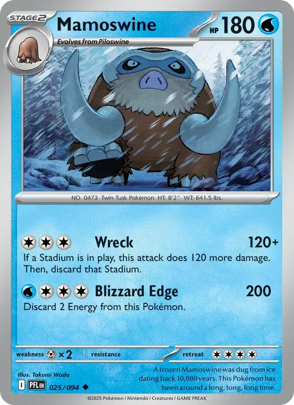 Mamoswine - 025/130 - Phantasmal Flames