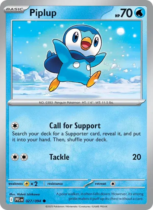 Piplup - 027/130 - Phantasmal Flames