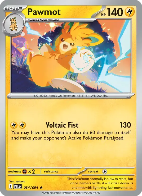 Pawmot - 034/130 - Phantasmal Flames
