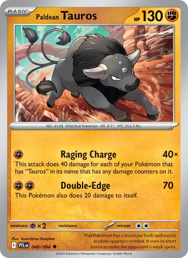 Paldean Tauros - 048/130 - Phantasmal Flames