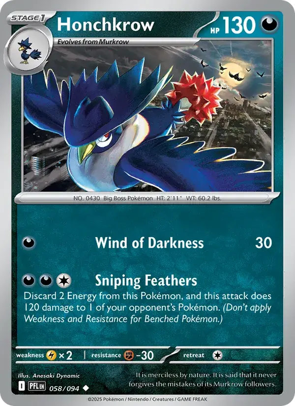 Honchkrow - 058/130 - Phantasmal Flames