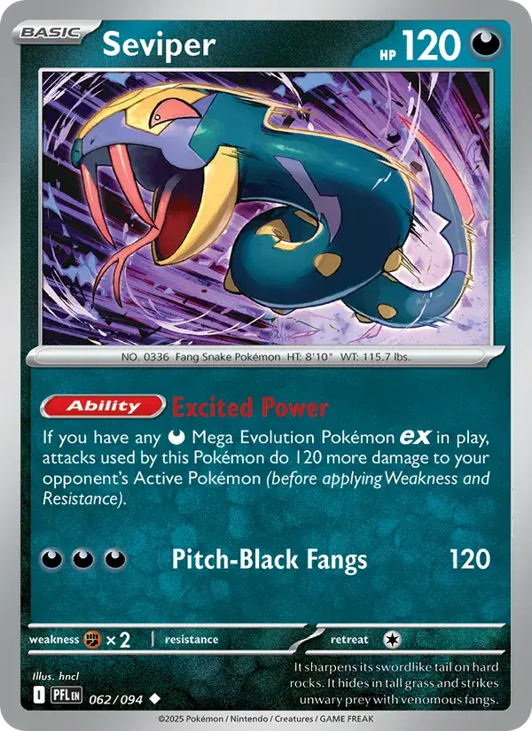 Seviper - 062/130 - Phantasmal Flames