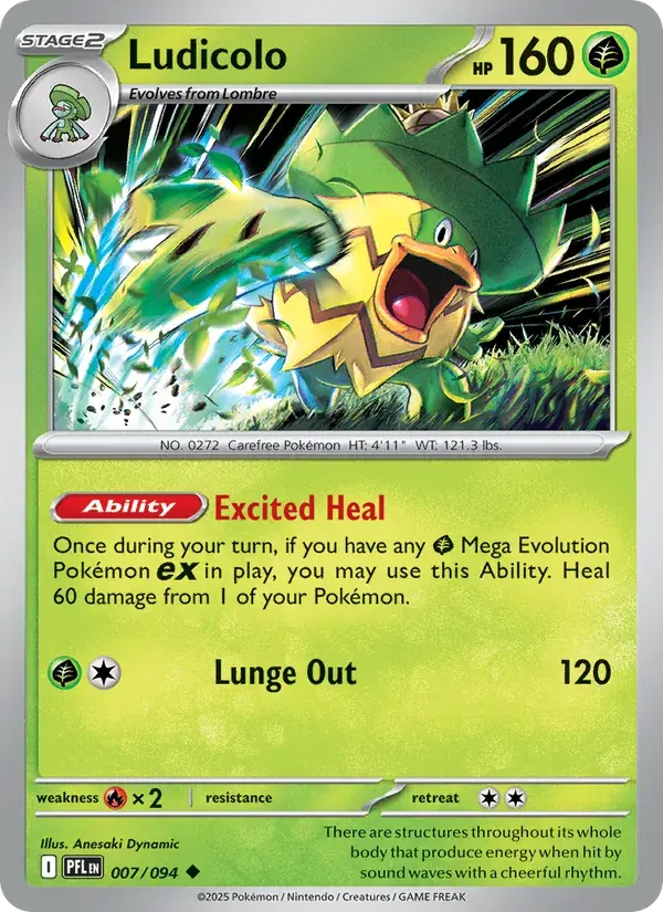 Ludicolo - 007/130 - Phantasmal Flames