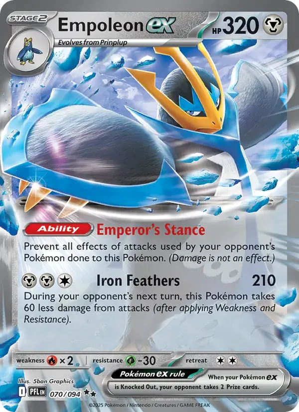 Empoleon ex - 070/130 - Phantasmal Flames