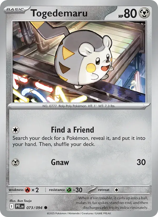 Togedemaru - 073/130 - Phantasmal Flames