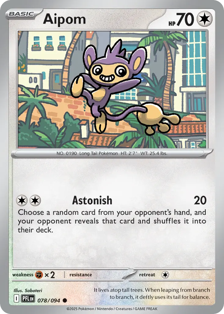 Aipom - 078/130 - Phantasmal Flames