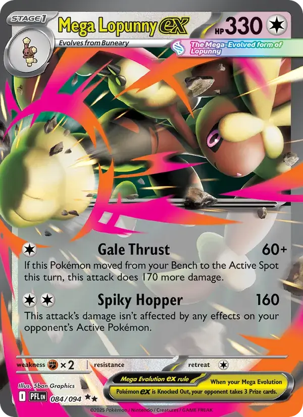 Mega Lopunny ex - 084/130 - Phantasmal Flames