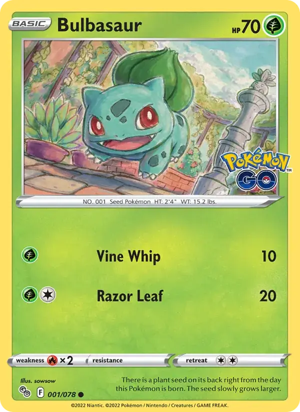 Bulbasaur - 001/088 - Pokémon GO