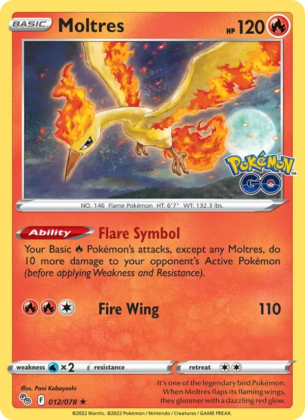 Moltres - 012/088 - Pokémon GO